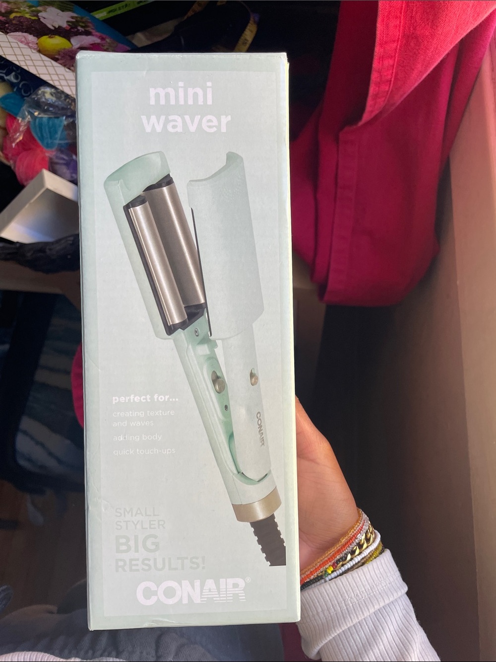 Conair Mini Waver in Mint Green — Compact Hair Waver